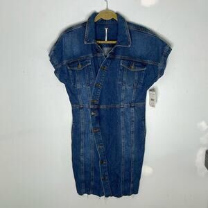 Free People Blue Denim Dress
